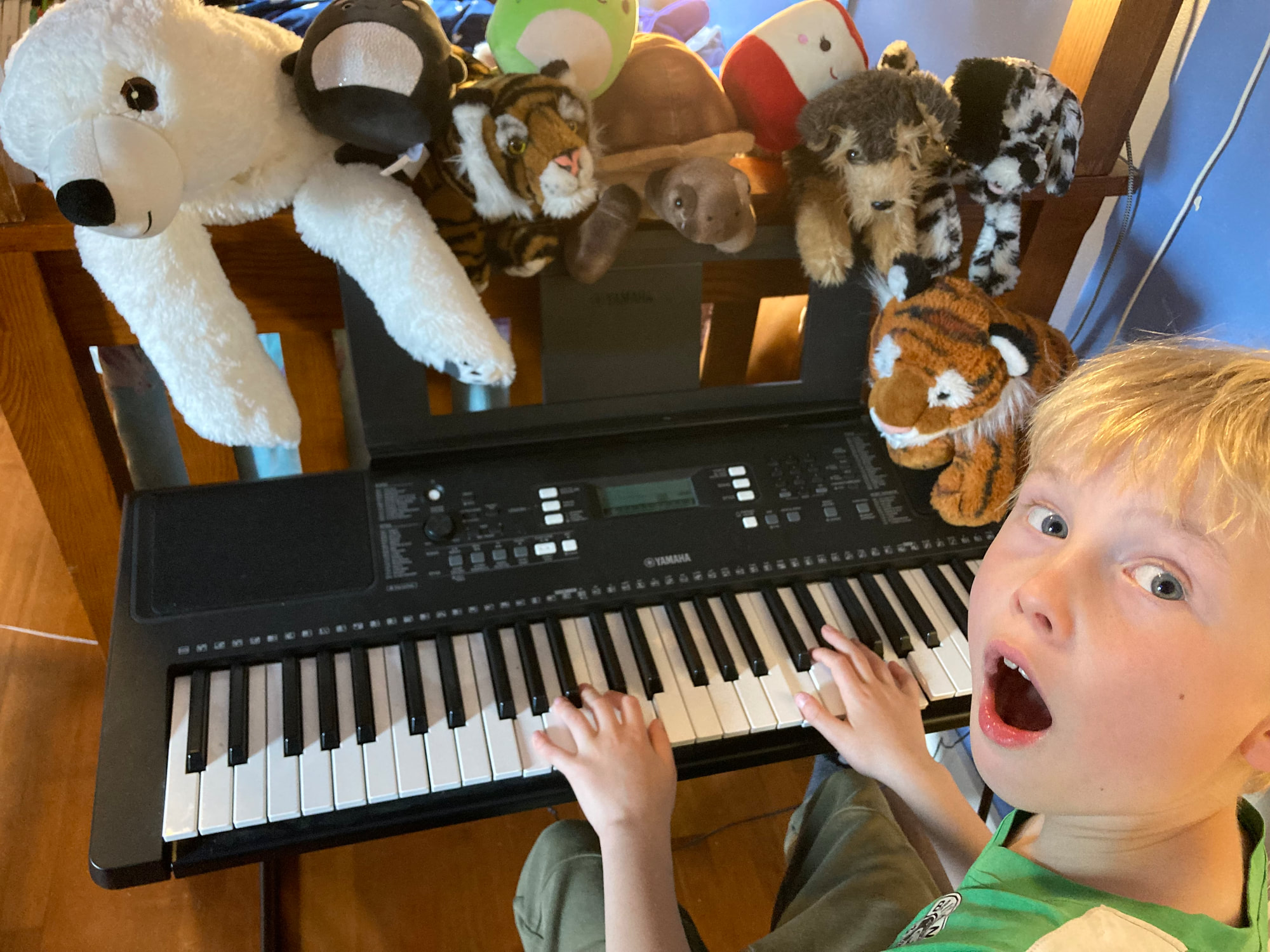 Children learning music